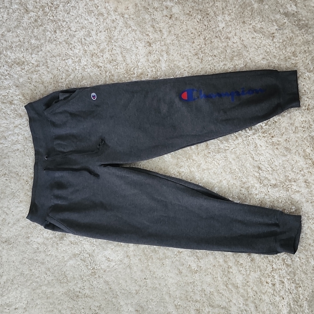 Champion men's joggers, gray, xlarge
